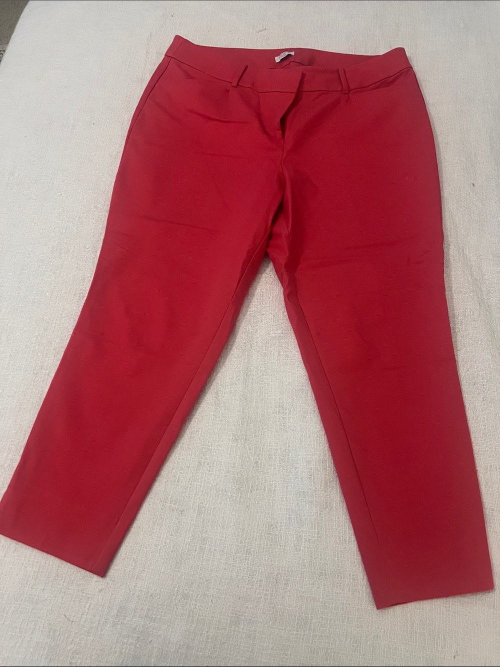LOFT Plus Blush Pink Dress Slacks NWOT Sz 16 Plus Cropped